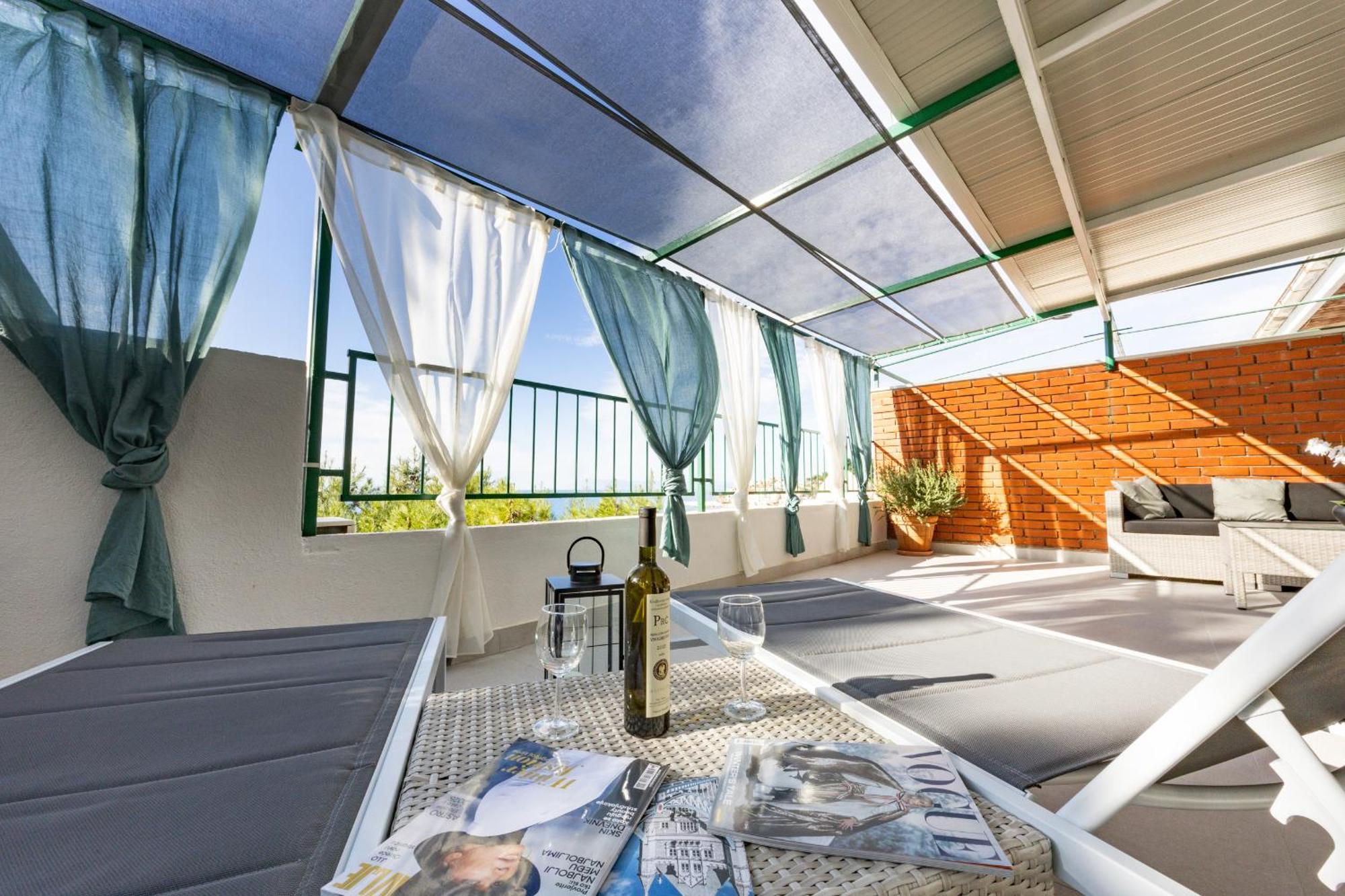Apartments Krzanic Подгора Экстерьер фото